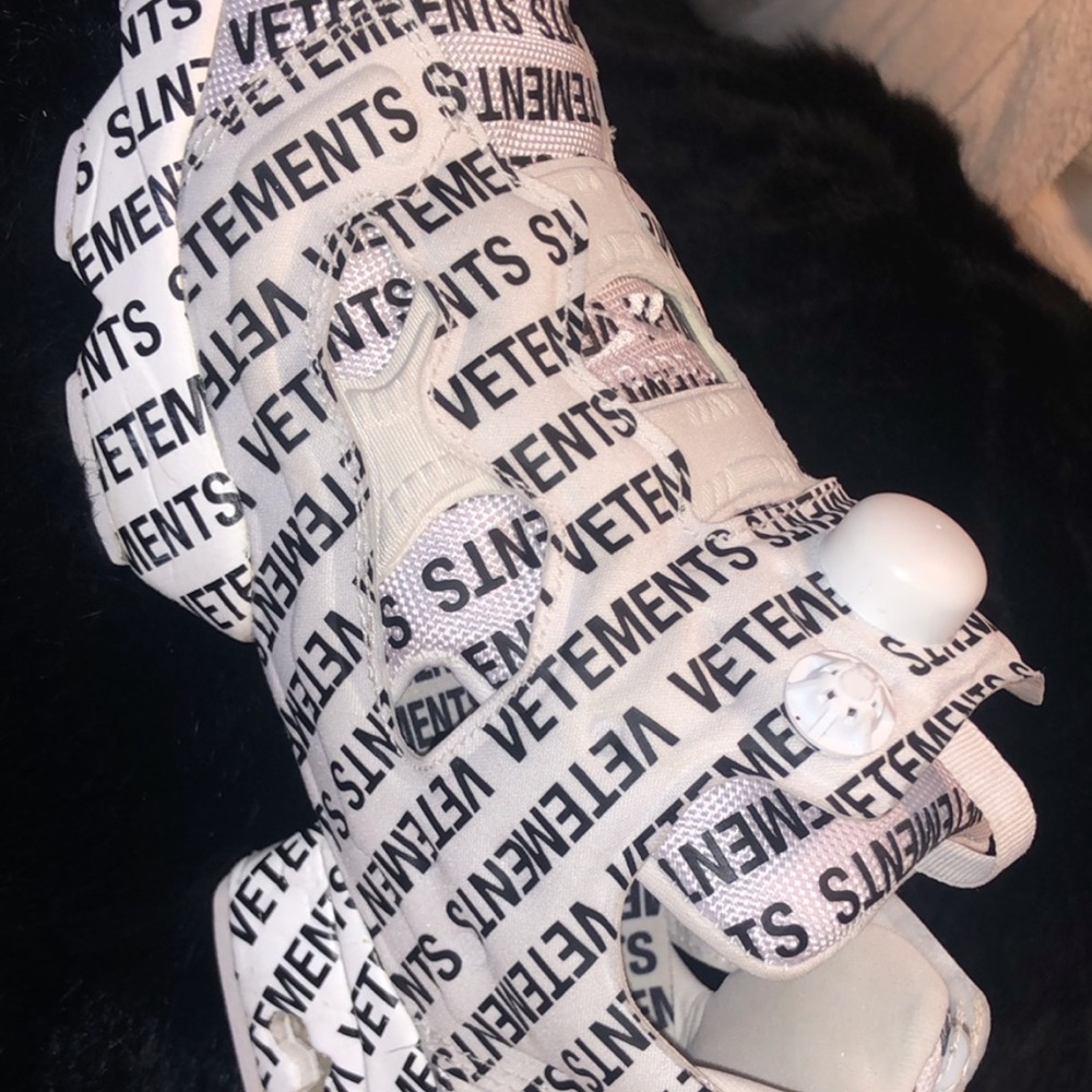 Reebok vetements insta pump collaboration size 8